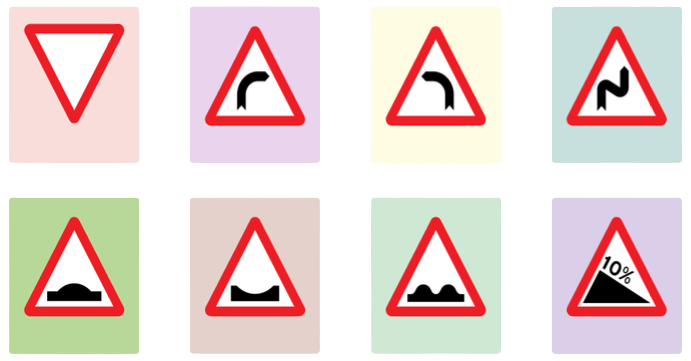 sinais de transito - perigo
